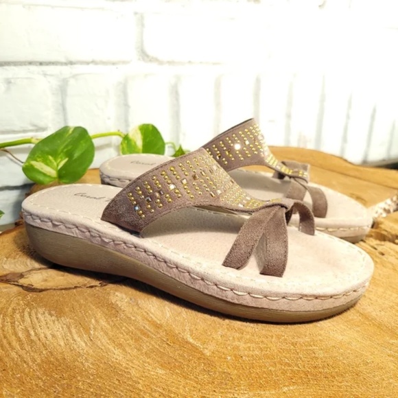 Studded and Embellished Paxton Slide Sandals - Picture 5 of 10